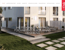 Tablet Screenshot of musterhaus-teltow.de
